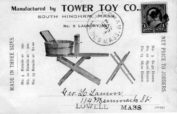 Number 5 Laundry Set, by Tower Toy Co.